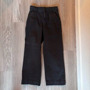 Everlane The Twill Organic Wide Leg Pants High Rise Black Size 4